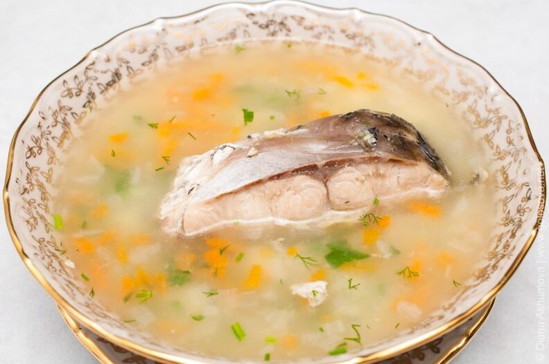 ribja juha za dieto 6 cvetnih listov